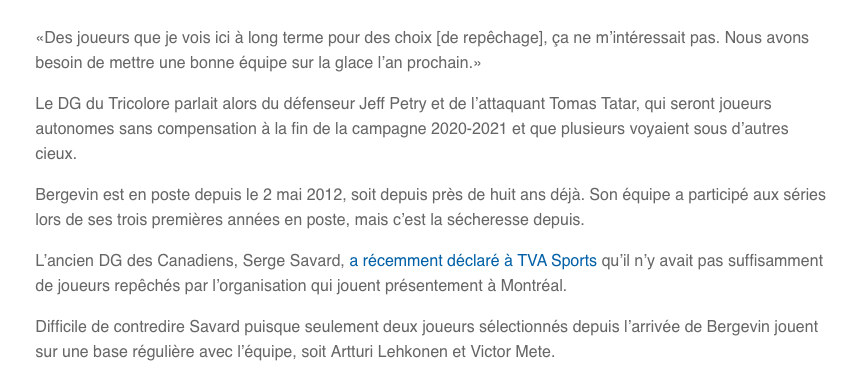 Les FRANCOS et les ANGLOS s'unissent..pour CONGÉDIER Marc Bergevin!!!