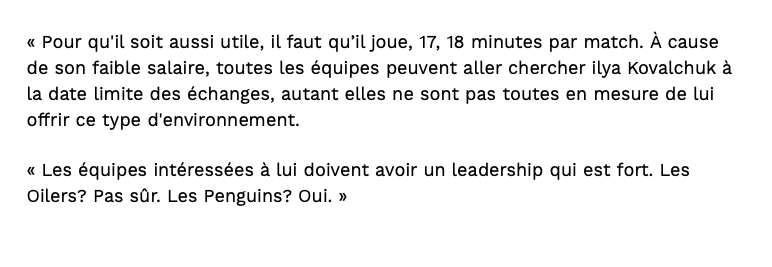 Marc-Antoine Godin envoie Ilya Kovalchuk à....