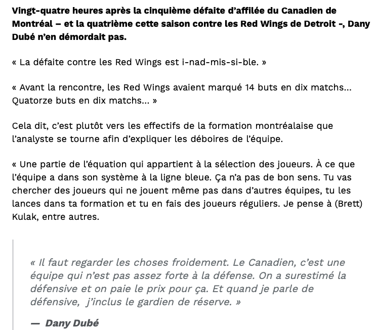 Marc Bergevin, le PIRE DG DÉFENSIF de l'histoire du CH?