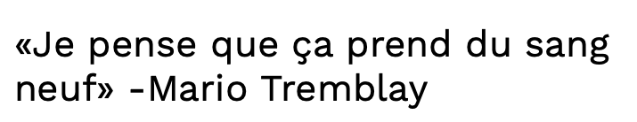 Mario Tremblay CONGÉDIE lui aussi Claude Julien...