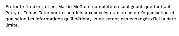 Martin McGuire DÉTRUIT la VALEUR d'Ilya Kovalchuk....