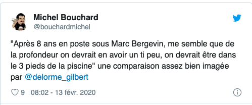 Même le COLON Gilbert Delorme...Rit de Marc Bergevin...