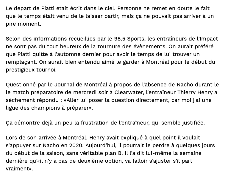 Nacho Piatti part comme un VOLEUR vs Carey Price le TEAM GUY....