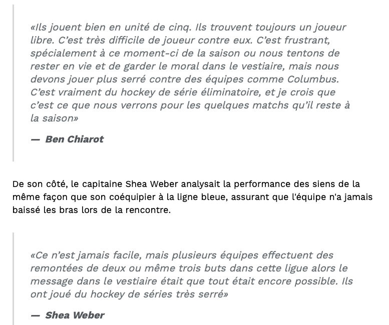 On dirait que Claude Julien sait....qu'il sera CONGÉDIÉ...