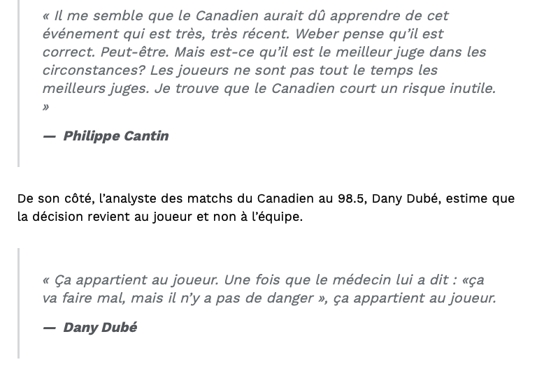 Philippe Cantin RIDICULISE Shea Weber...et son EGO...