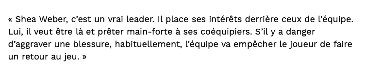 Philippe Cantin RIDICULISE Shea Weber...et son EGO...