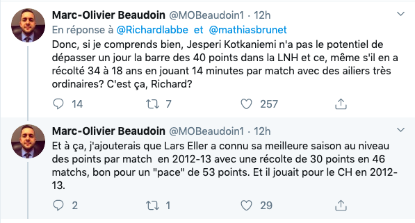 Richard Labbé doit tellement être CRAMPÉ...de faire CAPOTER les FEFANS...