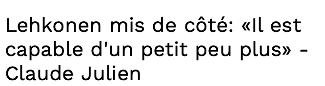 Tout le monde envoyait Artturi Lehkonen au Colorado hier sur twitter...