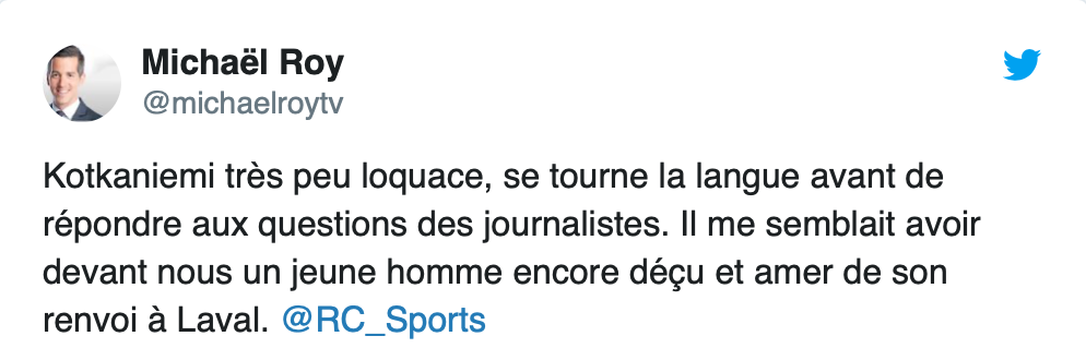 WOW...Kotkaniemi attaque encore Claude Julien...