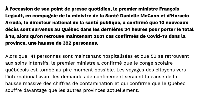 À ceux qui CHIALENT parce que le hockey est ARRÊTÉ..