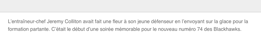 Alors que les rumeurs envoyant Nicolas Beaudin à Montréal...