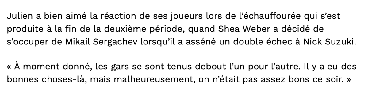 Cette équipe là peut BEN ne pas avancer...