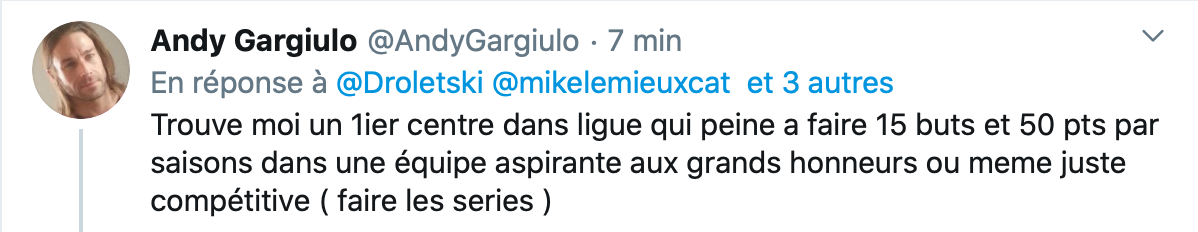 Ceux qui continuent de voir Phil Danault...