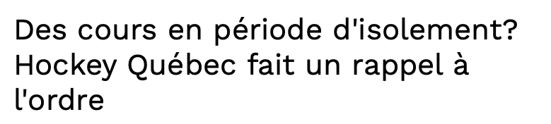 Faut TU être CAVE....Pour faire des cours de HOCKEY en PRIVÉ....