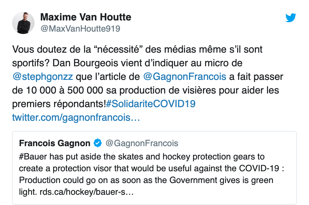 François Gagnon fait exploser la production chez Bauer...