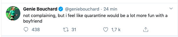 GENIE BOUCHARD...Se cherche un CHUM....