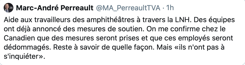 HAHA...Il ne fallait pas s'attendre à ce que le Canadien...