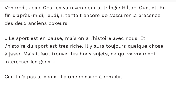 Il faut trouver un nouveau SURNOM à Jean-Charles Lajoie...