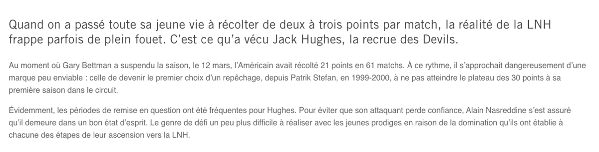 Jack Hughes a besoin de son CHUM Cole Caufield...