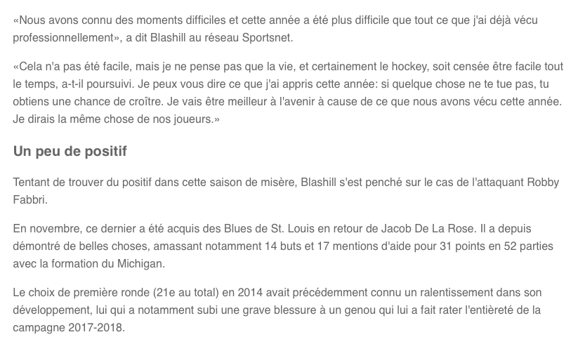 Le coach des Red Wings...INSULTÉ de tous bords tout côtés...sur les réseaux sociaux...