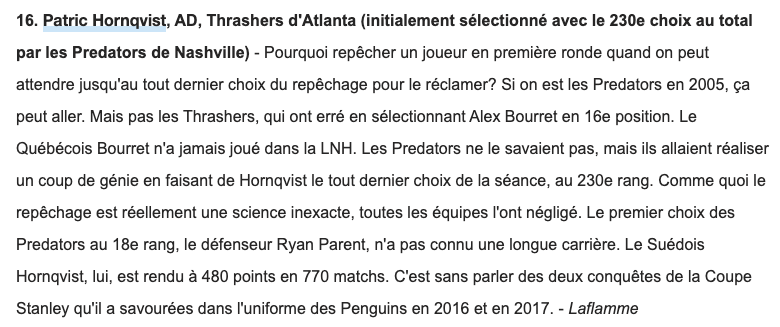 Le DRAFT 2005 REVISITÉ...Price 2e...en FRANÇAIS...