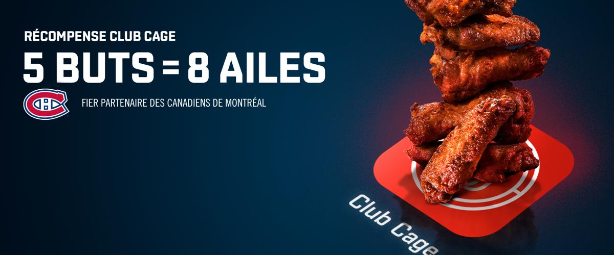 Les AILES de POULET à la CAGE aux SPORTS...