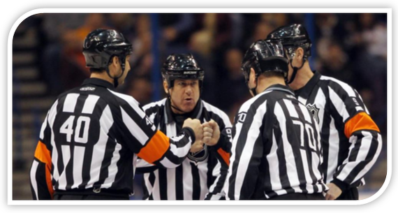 Les arbitres de la LNH retournés à la maison...