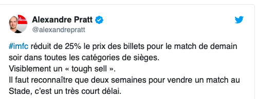 L'IMPACT qui essaie de VENDRE ses billets que personne ne veut...