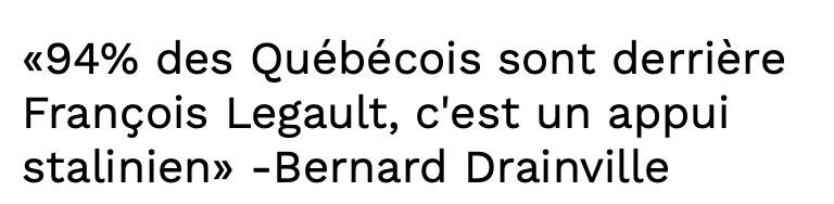 Marc Bergevin avait aussi 94% de l'appui québécois quand il est arrivé en poste...