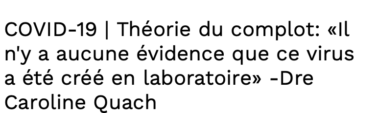 On ACCUSE souvent Hockey30 de partir des THÉORIES du COMPLOT...