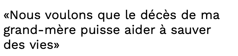 On espère que le premier DÉCÈS au Québec..