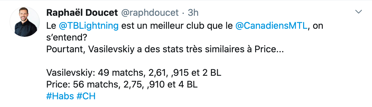 On peut comprendre Carey Price de vouloir aller au Colorado...