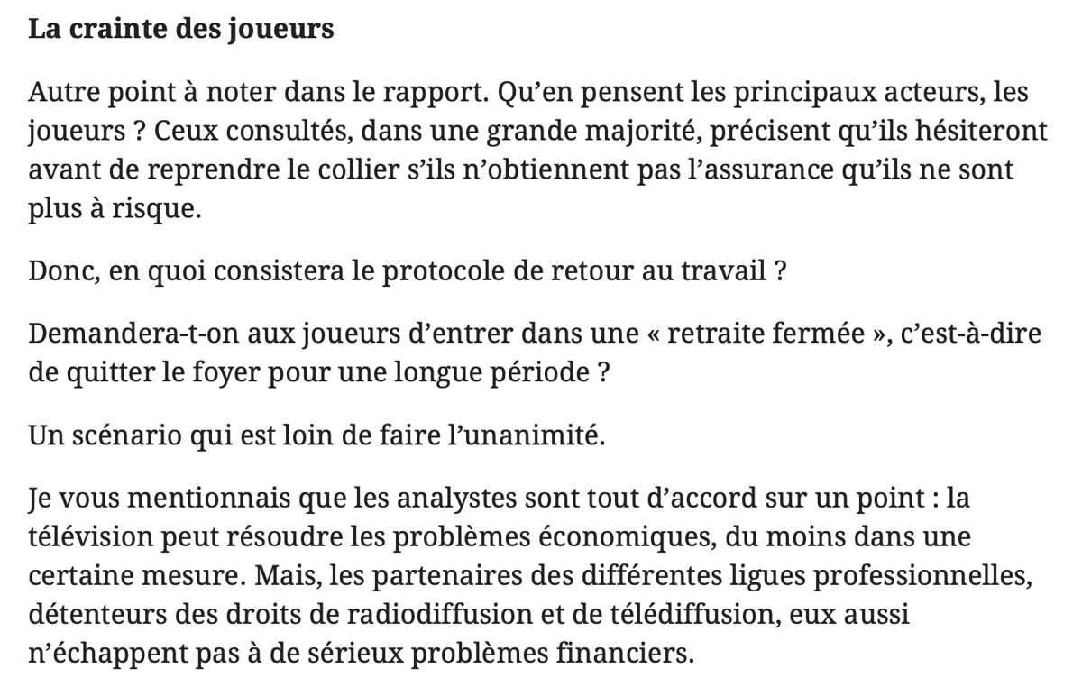 Pas de FANS au Centre Bell avant deux ans ?