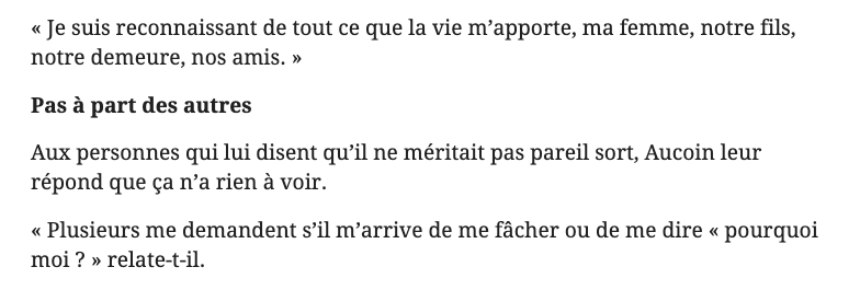 Pas le DROIT de DÉPRIMER quand on pense à Derek Aucoin...