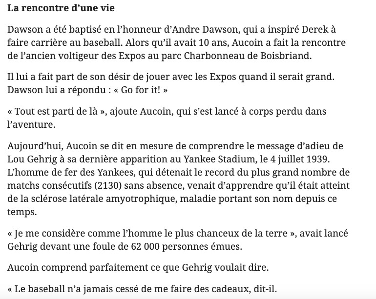 Pas le DROIT de DÉPRIMER quand on pense à Derek Aucoin...