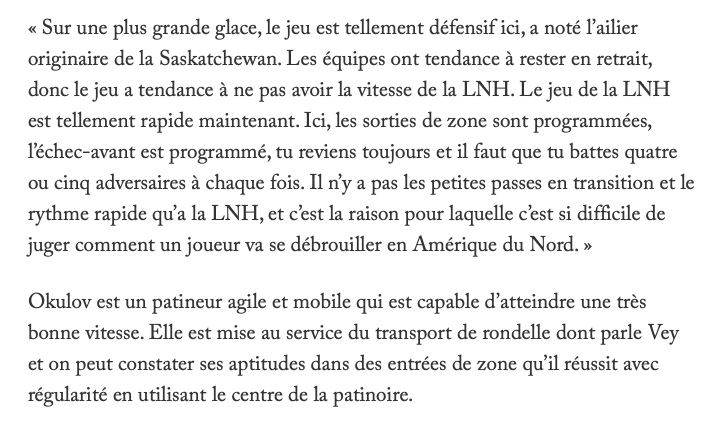 Qui est Konstantin Okulov? Découvrez le FUTUR ATTAQUANT du CH...