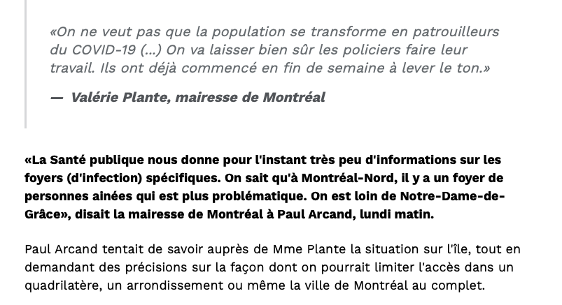 Si vous voulez sortir de Montréal...