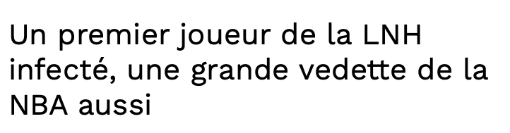 Tout le monde se demande QUI est le JOUEUR INFECTÉ chexz les Sénateurs...