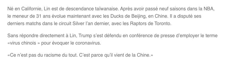 Un VIRUS CHINOIS? Donald Trump veut créer la HAINE et le RACISME...