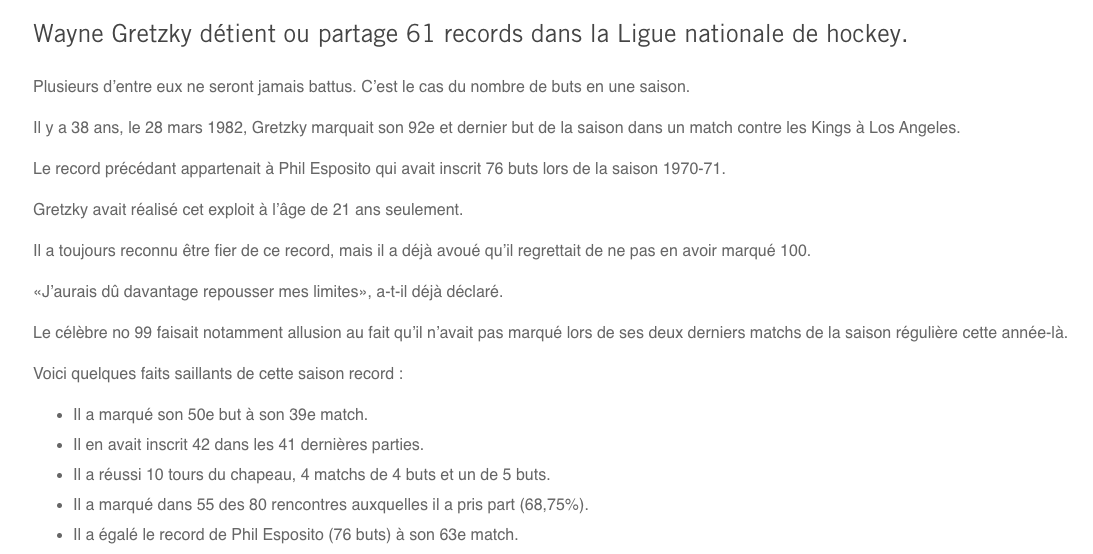 Wayne Gretzky et le REGRET d'un GAGNANT..