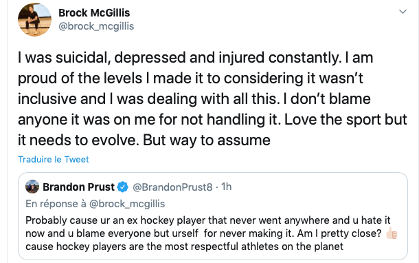 Brandon Prust a perdu la tête: Homophobe, RACISTE, MÉCHANT...PSYCHOPATHE...