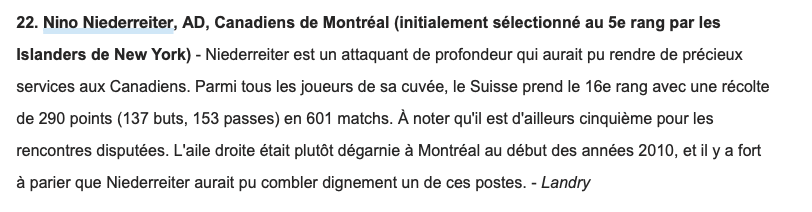 Brendan Gallagher 10e choix au total...