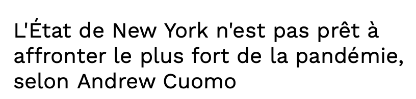 Ça va PÉTER à New York...