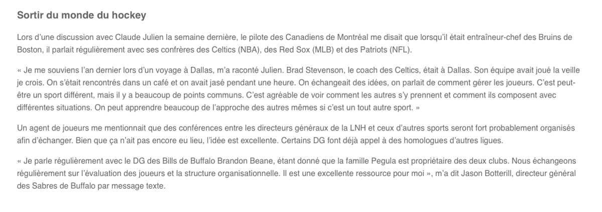 C'est pour ça que Claude Julien a tant de misère à Montréal..