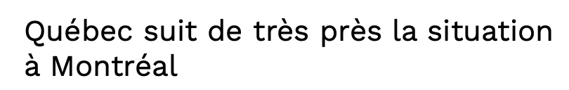 CLAQUE au VISAGE de Montréal...