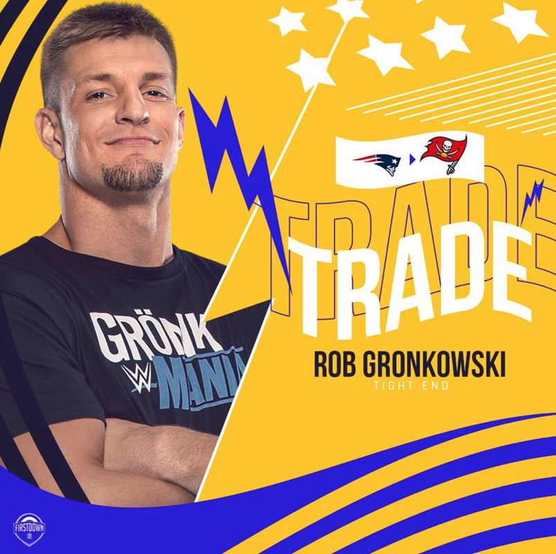 Comme prévu BABY!!!!! Rob Gronkowski à Tampa Bay!!!!!