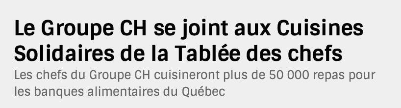 Comment la TABLÉE des CHEFS a convaincu Geoff Molson...d'être GÉNÉREUX...