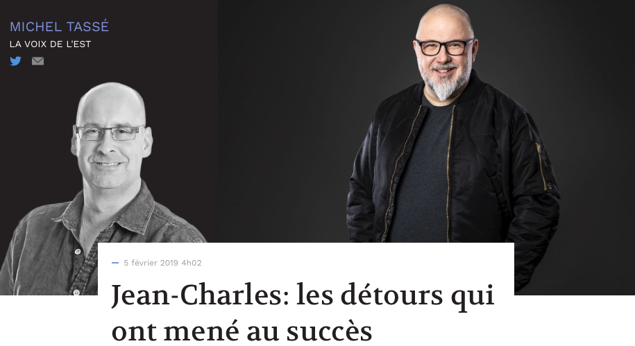 Jean-Charles Lajoie, le petit gars de Granby a BLESSÉ les siens...