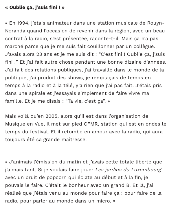 Jean-Charles Lajoie, le petit gars de Granby a BLESSÉ les siens...