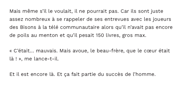 Jean-Charles Lajoie, le petit gars de Granby a BLESSÉ les siens...